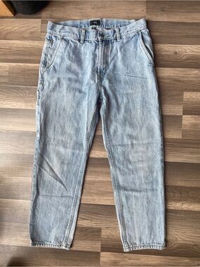 Obey Men’s Relaxed Light Blue Denim Jeans